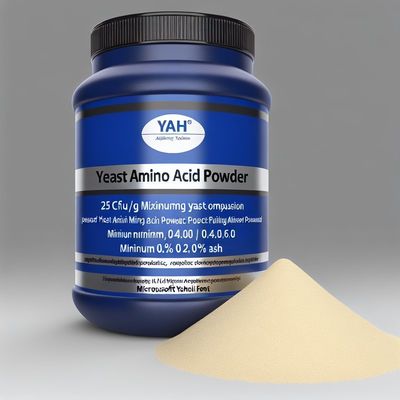 酵母 25CFU/g マックス アミノ酸粉末 最適 pH 4.0-6.0 バランスと健康上の利点 灰 0.2% Min
